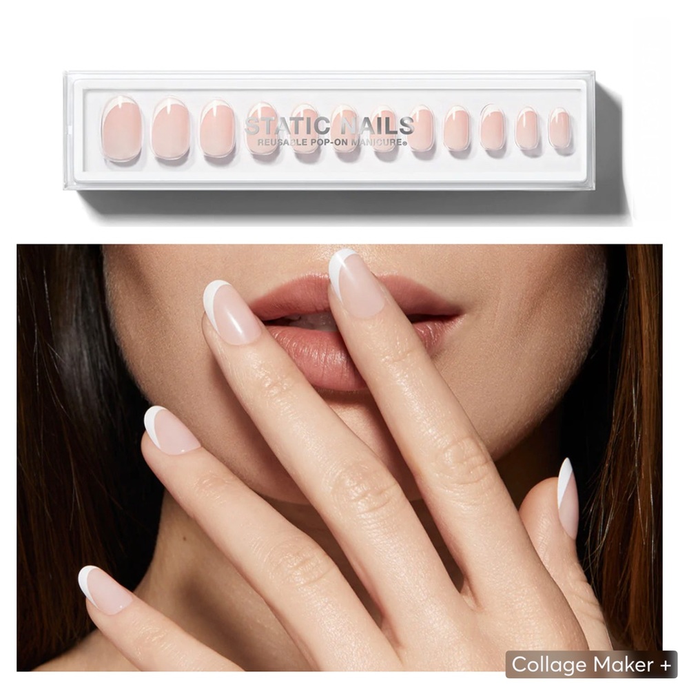 STATIC NAILS | CURVED FRENCH ROUND
Reusable Pop-On Manicures